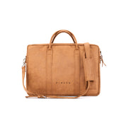 Torba na laptopa - Cognac, Skóra regenerowana