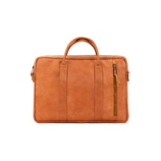 Laptop Bag - Walnut, Natural Leather