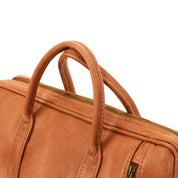 Laptop Bag - Walnut, Natural Leather