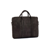 Torba na laptopa - Anthracite, Skóra regenerowana