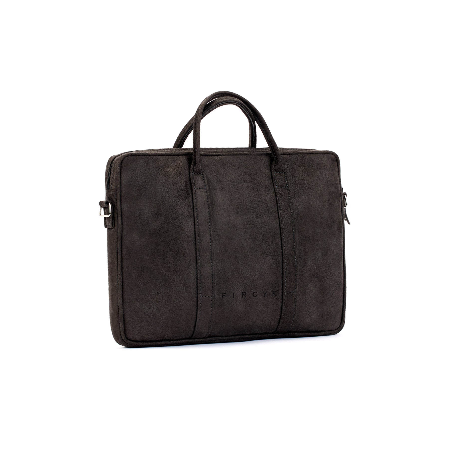 Torba na laptopa - Anthracite, Skóra regenerowana