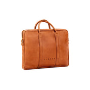 Laptop Bag - Walnut, Natural Leather