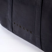 Laptop Bag - Deep Black, Natural Leather