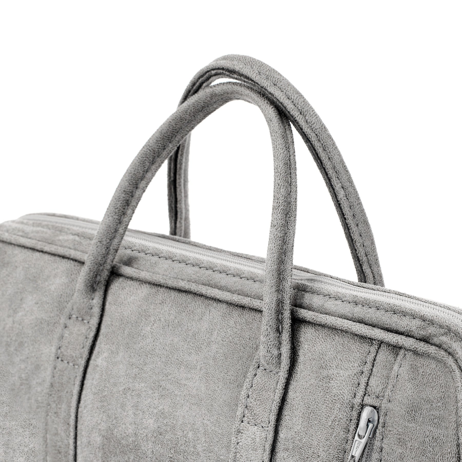 Laptop Bag - Grey, Microleather