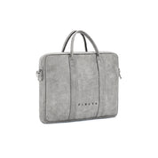 Laptop Bag - Grey, Microleather