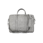 Laptop Bag - Grey, Microleather