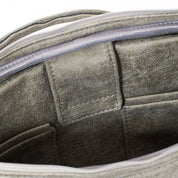 Laptop Bag - Grey, Microleather