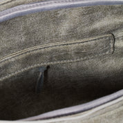 Laptop Bag - Grey, Microleather