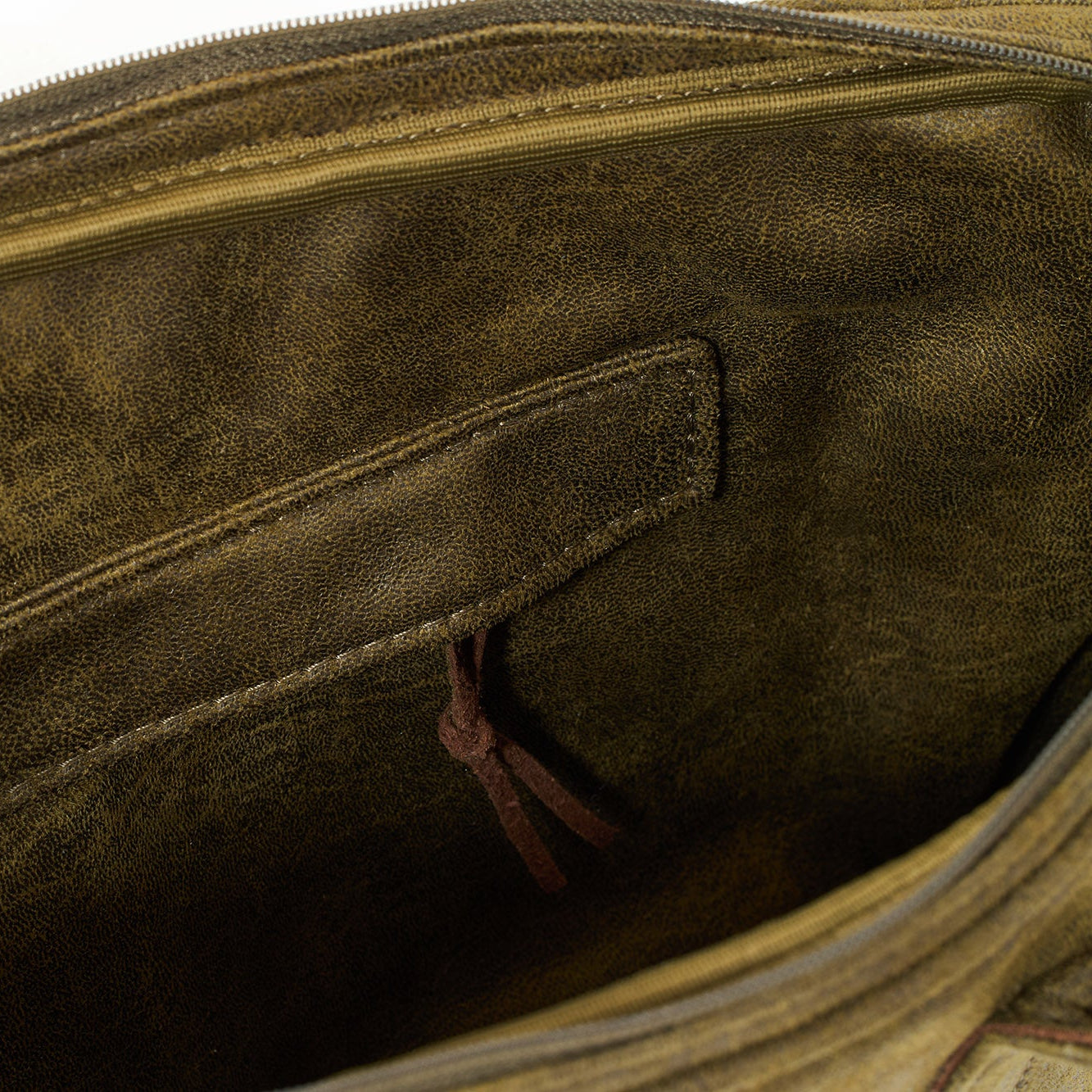 Laptop Bag - Olive, Microleather