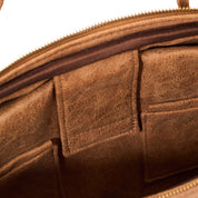 Torba na laptopa - Cognac, Skóra regenerowana