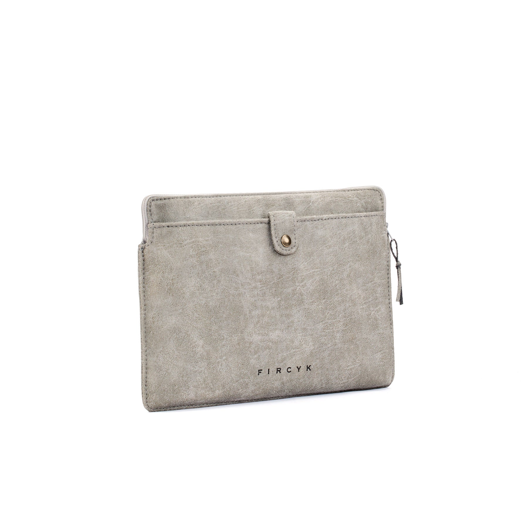 Pokrowiec na laptopa - Grey, Skóra regenerowana