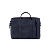 Laptop Bag - Deep Black, Natural Leather
