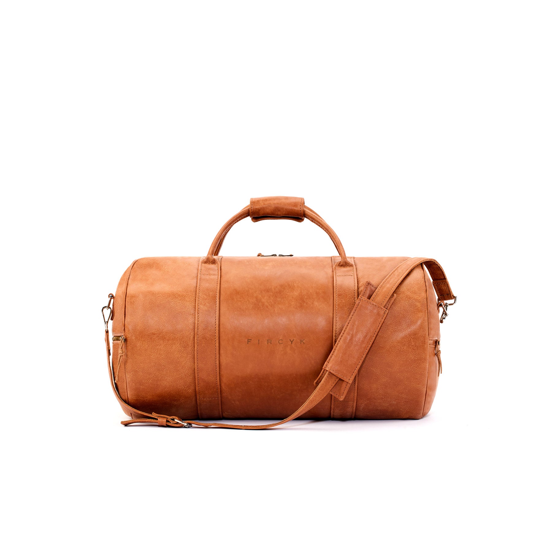 Travel Bag - Walnut, Natural Leather (50 l)