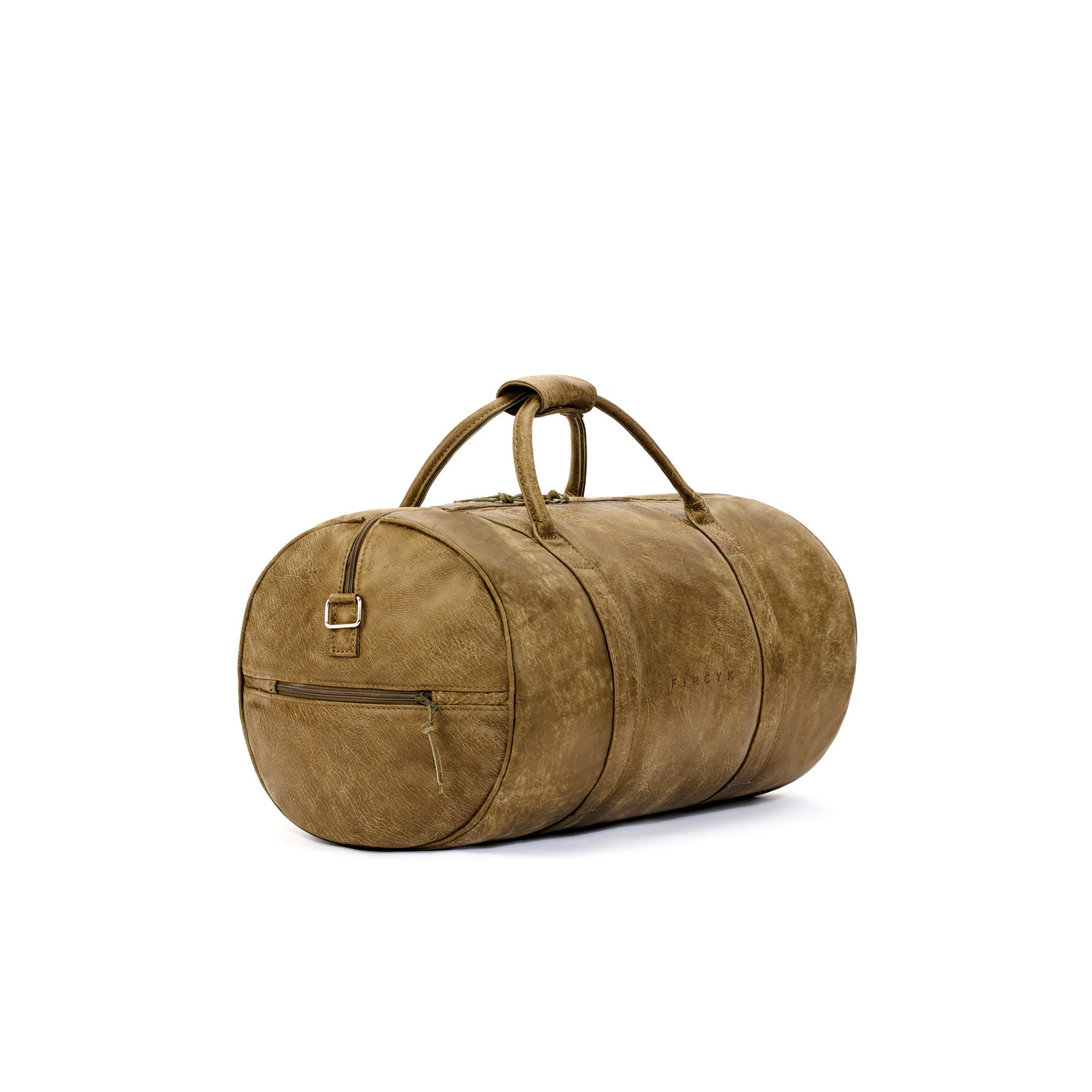 Travel Bag - Light Olive, Natural Leather (50 l)