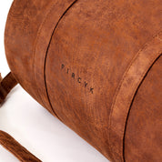Torba podróżna - Brandy, Skóra regenerowana (50l)
