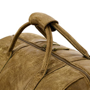 Travel Bag - Light Olive, Natural Leather (50 l)