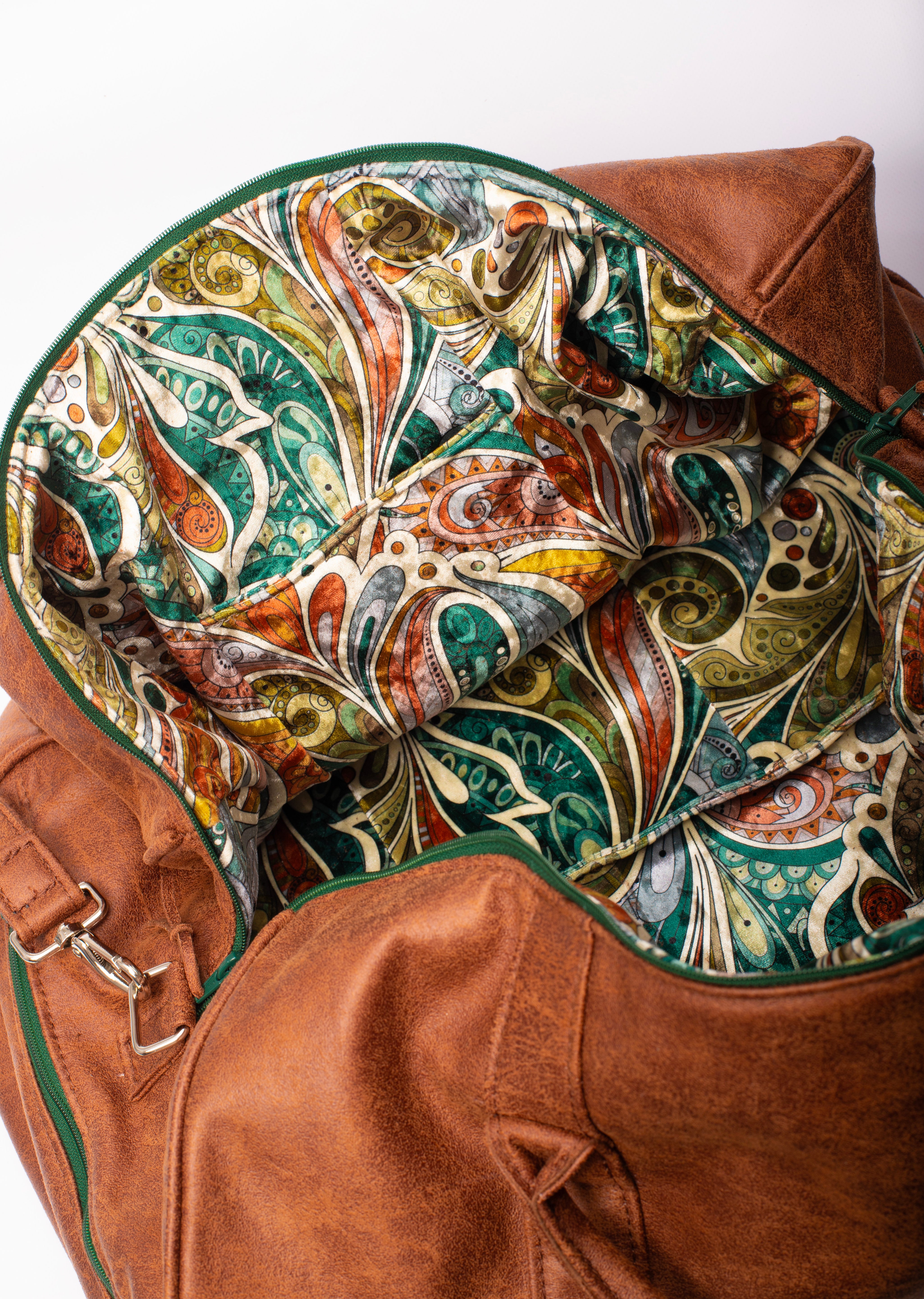 Reisetasche - Brandy, recyceltes Leder (50 l)