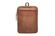 Laptop Backpack - Brandy, Microleather