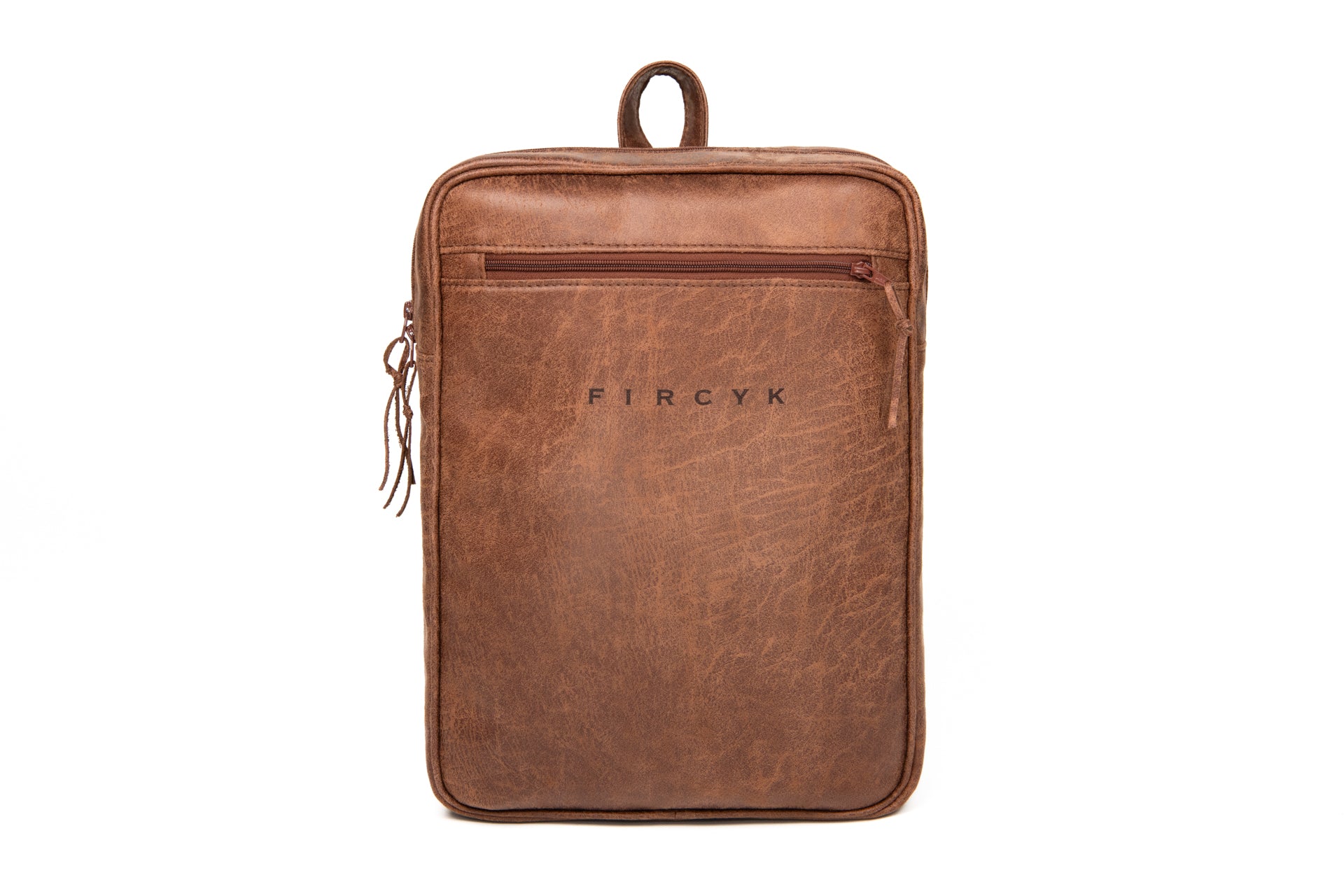 Laptop Backpack - Brandy, Microleather