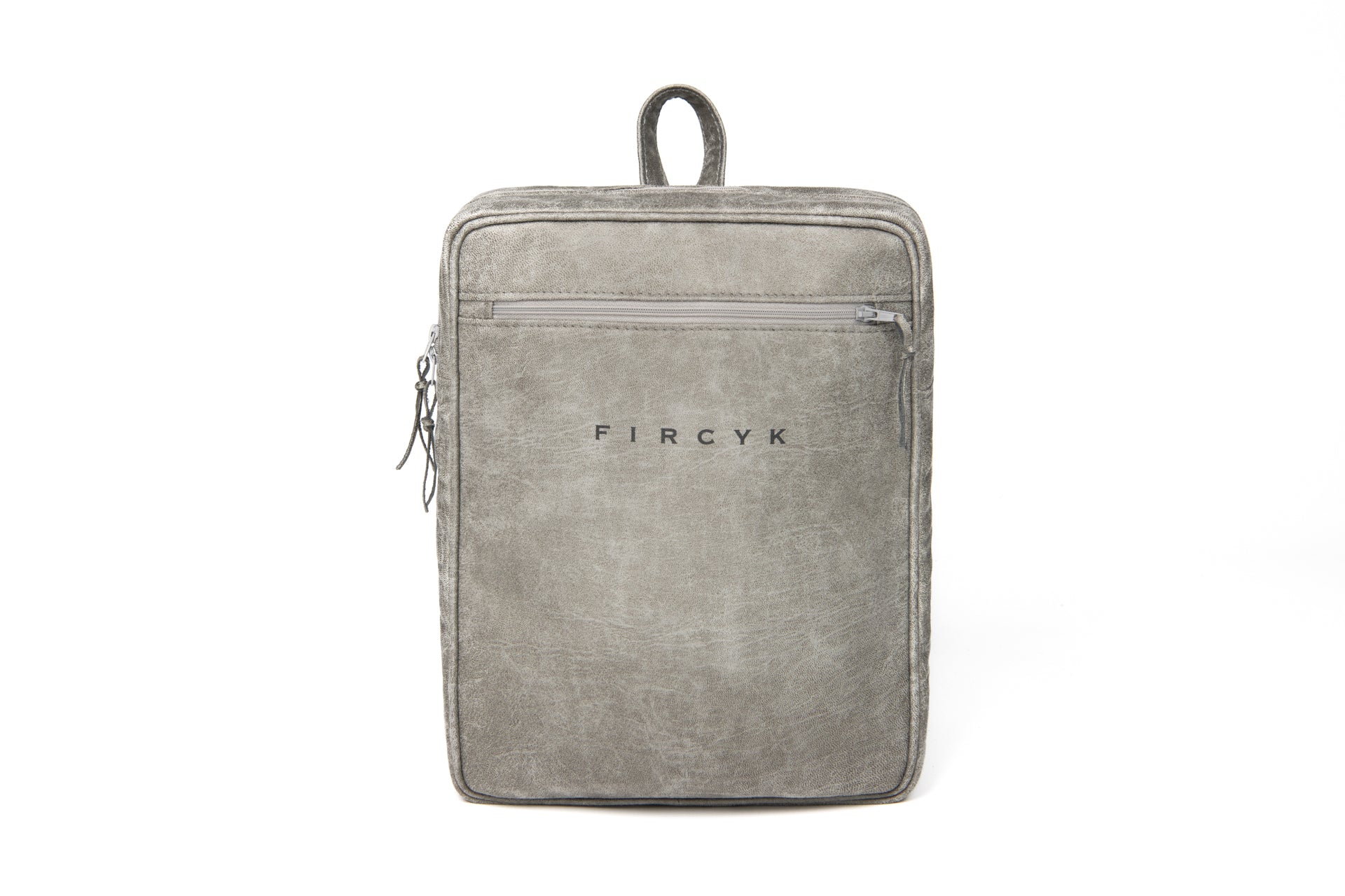 Plecak na laptopa - Grey, Skóra regenerowana