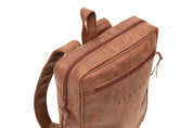 Laptop Backpack - Brandy, Microleather